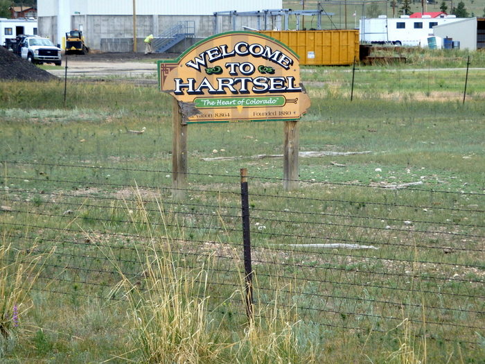 GDMBR: Hartsel, Colorado, our destination for this day.